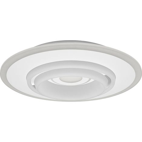 LEDVANCE ORBIS RUMOUR SMART+ WiFi, Ø 50cm, plafonnier LED rond dimmable pour l'intérieur, 32W, température de couleur 2700 - 6500K, 3300 lumen, 2 LED RGB module, luminaire design,blanc (1/5)