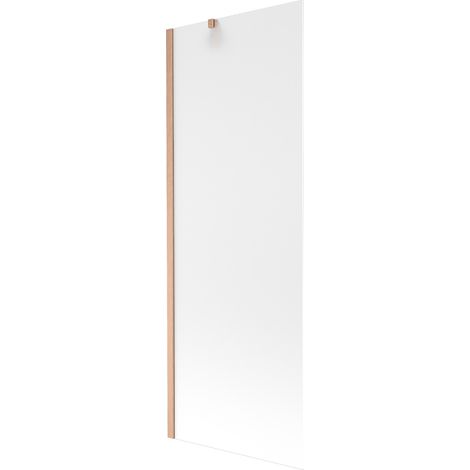 Mexen Next Badewannenwand 1-flügelig 70 x 150 cm, Mattglas, gebürstetes Kupfer - 895-070-000-00-30-65 (1/5)