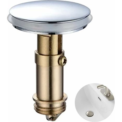 Bouchon de vidange de lavabo à clapet clic-clac en 2 pièces, 38 mm (1/4)