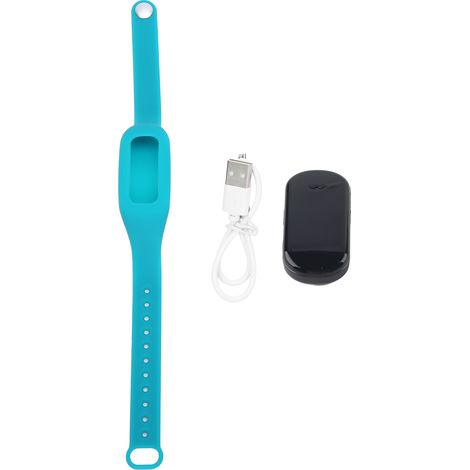 Bracelet anti-ronflement intelligent rechargeable USB, réglable, bleu-vert (1/5)