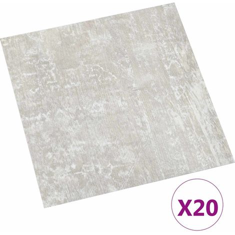 vidaXL Tablones de suelo autoadhesivos Gris Claro 30,5 x 30,5 cm (1/2)