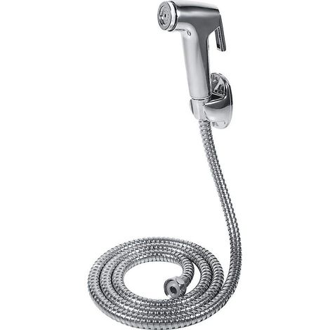 Support de flexible pour douchette WC et bidet - Douchette WC multifonctionnelle en ABS pour salle de bain (1/5)