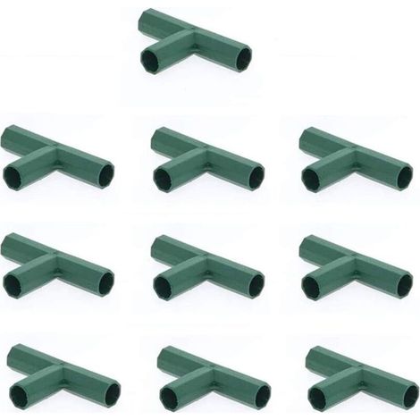 Connecteurs PVC 3 Voies 16 mm pour Serres, Construction et Mobilier – Support Stable et Plat