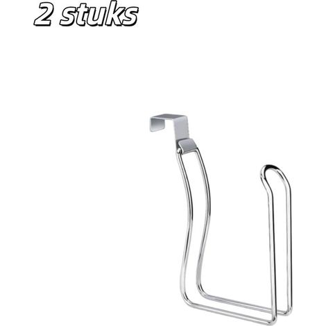 Portarotolo da parete per bagno e WC, colore argento. (1/5)