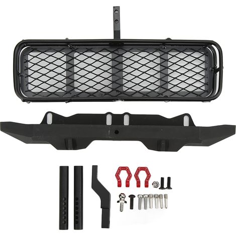 Pare-chocs arrière métallique RC avec support d'attelage pour Axial SCX10 1/10, voiture de simulation de grimpe (1/5)