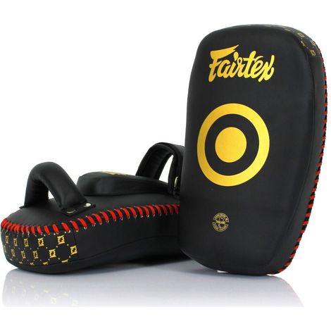 Fairtex Pao Shields KPLC6 Schwarz und Gold Klein