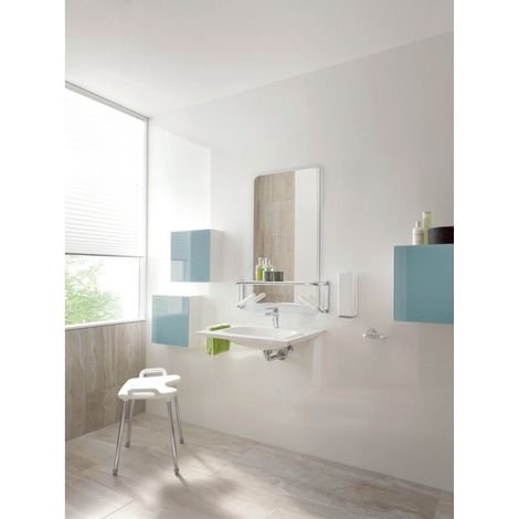 HEWI 802.03.W100 98 tablette-miroir LifeSystem (1/2)