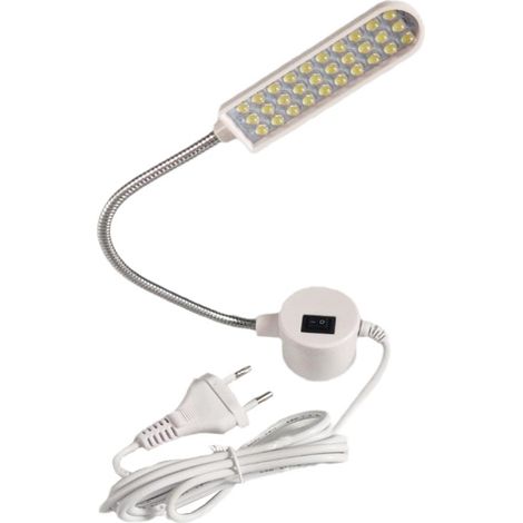 LED-Nähmaschinenleuchte mit 360° flexiblem Schwanenhals und Magnetfuß (1/5)