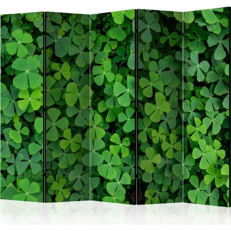 Paravent 5 Volets "Green Clover" 172x225cm (1/2)
