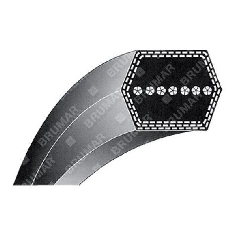 Tramo de correa HEXAGONAL AA 108 pulgadas COMPATIBLE - 046752