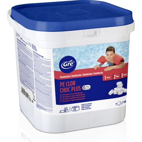 Chlore choc sans acide borique 5 kg - Gré (1/2)