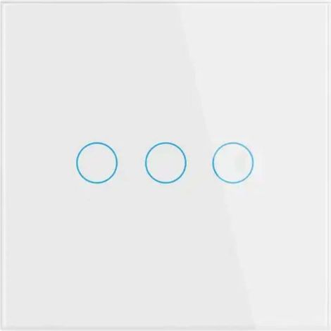Interruttore Smart 3 Vie Vetro Switch Home Luci Bianco (1/5)