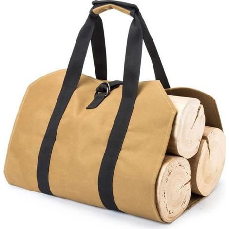 Sac à Bûche - Non spécifié - 50x100 cm - Toile - Grande Capacité - Pliable (1/4)