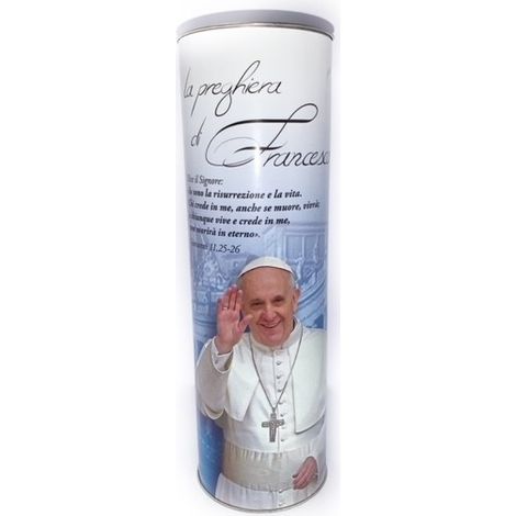 Lumino Votivo Bianco Papa Francesco Modelli T60 - T80 - size T80 Papa