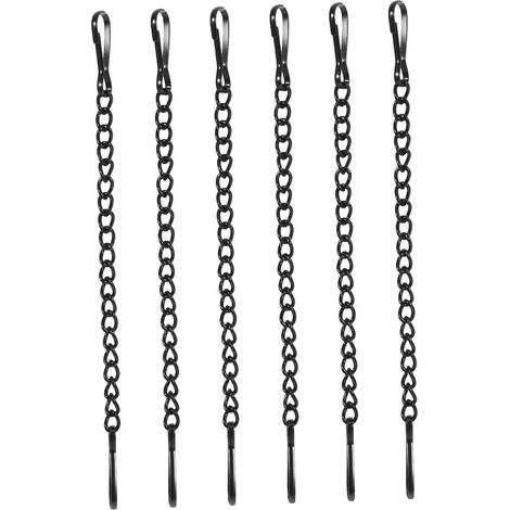 Chaîne de suspension pour plaque de porte en métal, lot de 6 pièces, pour panneaux d’incendie et signalisation, design élégant, intérieur et extérieur (1/5)