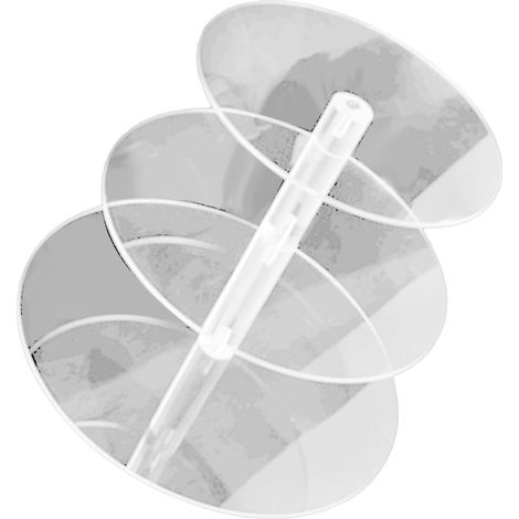 Présentoir à cupcakes transparent acrylique 3 étages, tour ronde multi-niveaux, stabilité élevée pour service et fête (1/5)