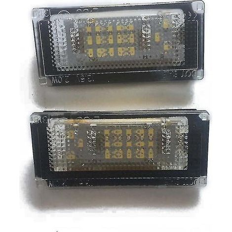 2pcs Vehicle Rear License Plate Led Light For Mini Cooper S R50 R52 04-08 R53 (1/3)