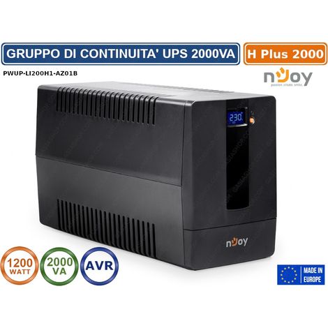 UPS GRUPPO DI CONTINUITA' HORUS PLUS 1200 WATT 2000VA AVR DISPLAY LCD TOUCH SCREEN (1/5)