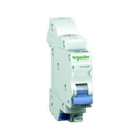 Schneider 16724 - Interruttore automatico DuoLine XE Click 1P+N 2A - curva C - a innesto