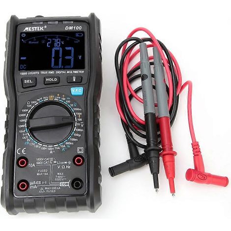 DM100 Multimeter Digital Hochpräzises Intelligentes AC/DC Spannungs-, Strom- und Frequenzmessgerät (1/4)
