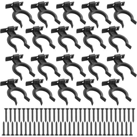 BUNTHAUS (avec 60 vis)20 Pièces Fixation Plinthe Cuisine, Attache Clip Plinthe Cuisine, Supports Clips pour Plinthes de Cuisines de 32 à 36 mm, Clip de Fixation pour Plinthes Pieds de Meuble (1/5)