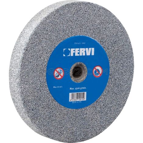 MUELA ABRASIVA CORINDON GRIS PARA AMOLADORA FERVI MG01/80