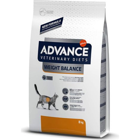 Advance Veterinary Diets Weight Balance, Cibo per gatti con problemi di sovrappeso, 8 kg (1/5)