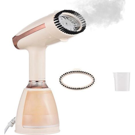 Vêtements portable à main garment défroisseur avec removable réservoir eau et fabric brosse champagne prise UE (1/5)