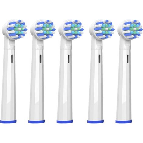 5 Têtes de brosse, poils doux, nettoyage plaque dentaire, hygiène bucco-dentaire, pour brosse à dents électrique (1/5)