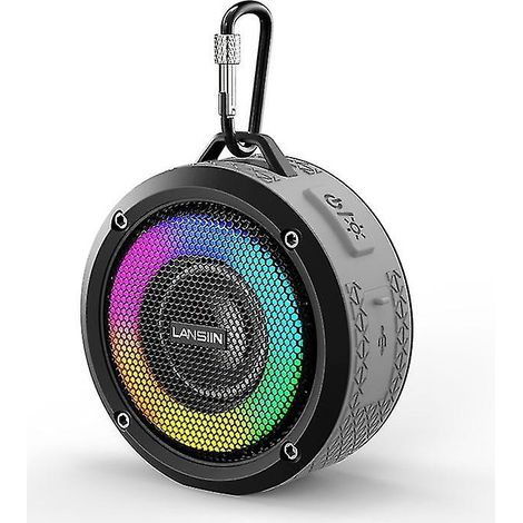 Enceinte de douche portable Bluetooth avec lumière RGB et appairage TWS (1/4)