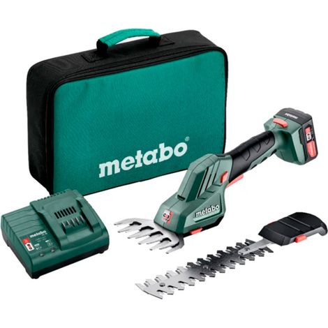 12 V PowerMaxx SGS 12 Q - 1 cortabordes Li-Power de 2,0 Ah, SC 30, maletín Metabo