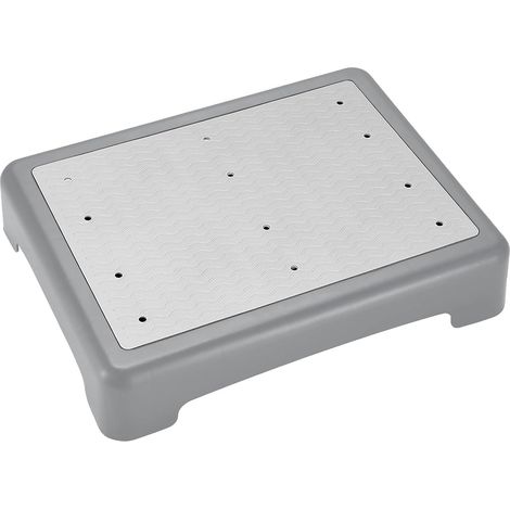 Demi Marches Antidérapantes, Mobile Escabeau Demi Marche Empilable, Marchepied D'aide Plateforme D'escalier, Peut Supporter Jusqu'à 200 kg, pour Les Salles de Bain et Chambres à Coucher, Gris (1/5)