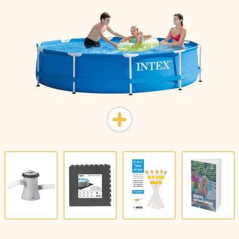 Intex Piscine Tubulaire Ronde - 305x76 cm - 5-pièces SCB115 (1/5)