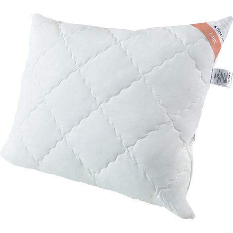 Oreiller antiallergique 70x80 Comfort Classic blanc, zippé, matelassé Inter Widex (1/4)