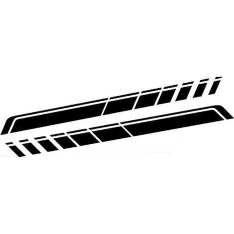 Autocollant Voiture - Autocollants Wrap Film - PVC - Autocollants Capot Voiture - Autocollants Voiture Sport - Autocollants Adhésifs - Autocollants Bandes Course Sport - Convient à Toutes les Marques (1/5)