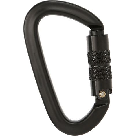 Crochet de sécurité Xinda Outdoor Hamac Loop, connecteur de balançoire, accroche rapide, crochet de levage anti-escalade, verrou de sécurité n° 9 - Noir intégral, verrou principal automatique (1/4)
