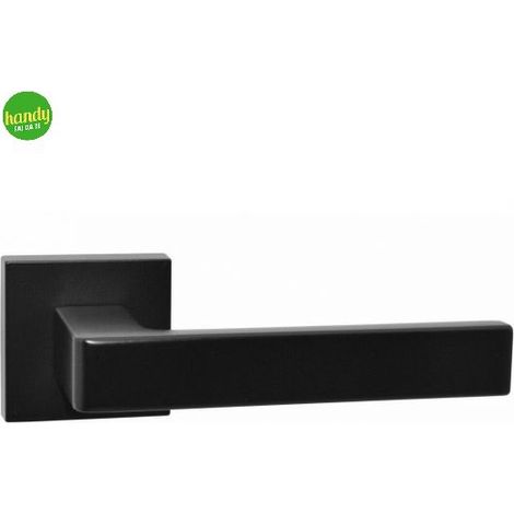 Maniglia square A518 Frosio Bortolo nero satinato con rosetta quadra