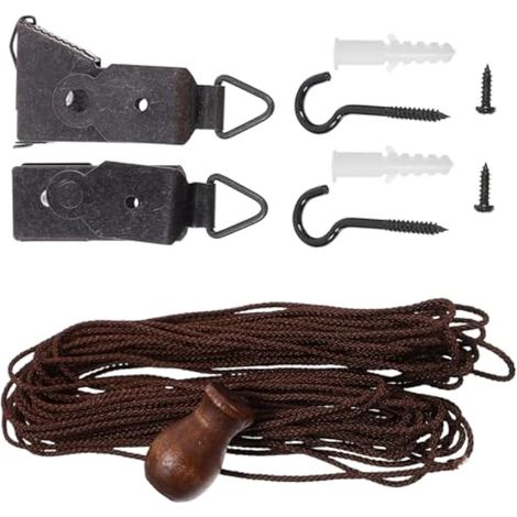 Kit de cordon pour stores enrouleurs, remplacement facile, installation facile pour fenêtres de maison, bureau ou chambre. (1/4)