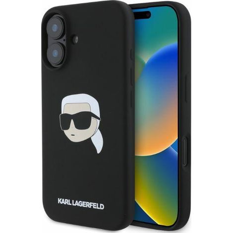 Karl Lagerfeld Hartschalen-Silikonhülle MagSafe iPhone 16 (1/5)