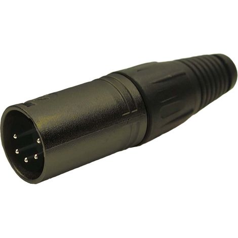RS PRO-Connecteur XLR Mâle Droit 5 voies Montage sur câble, placage Argent ( Prix pour Sachet de 2 )