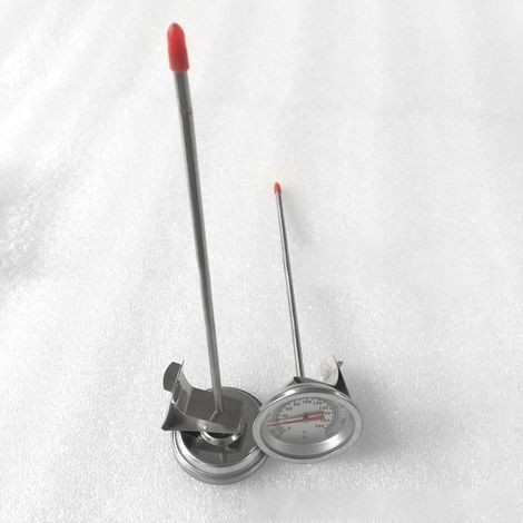 Thermomètre JX-5F en acier inoxydable, thermomètre de barbecue, thermomètre à insertion de viande, sonde en acier inoxydable, bimétallique (1/5)