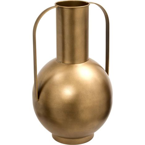 Jarrón de metal «Barrel», 42,5 cm de altura, dorado - Atmosphera créateur d'intérieur (1/2)