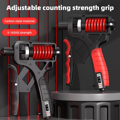 Appareil de musculation à force de préhension réglable, de conception ergonomique et à double ressort, de 5 à 165 kg (1/5)