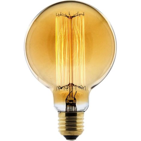 Elexity – Ampoule déco filament carbone globe E27 25W – Température de couleur 2700K – Lumière chaude pour ambiance cosy