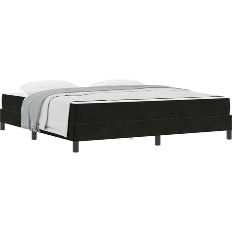 Maison Exclusive - Boxspringbett mit Matratze Schwarz 180 x 200 c