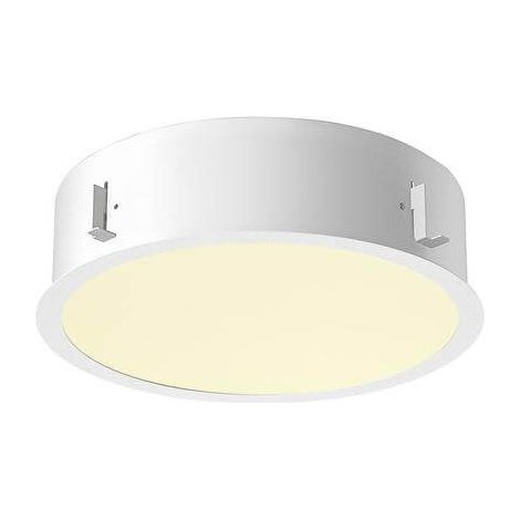 Plafonnier encastré Medo 30 blanc Ø 30cm avec cadre - 1008629