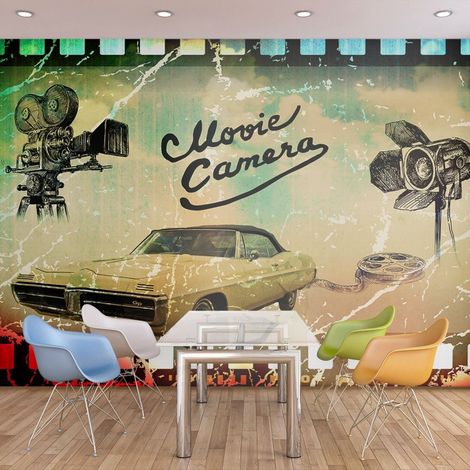 Papier peint lumière, caméra, action - 250 x 193 cm (1/4)