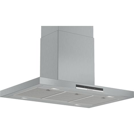 Bosch – Hotte ilot inox 89.8cm – Classe B – Débit d'air 438m3/h – Niveau sonore 57dB – Évacuation ou recyclage (1/10)
