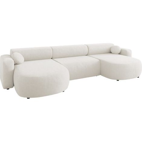 Sofá rinconero Comfivo Corus I, Velo 621, Función de descanso, Almacenaje, 354x150x70cm, 0