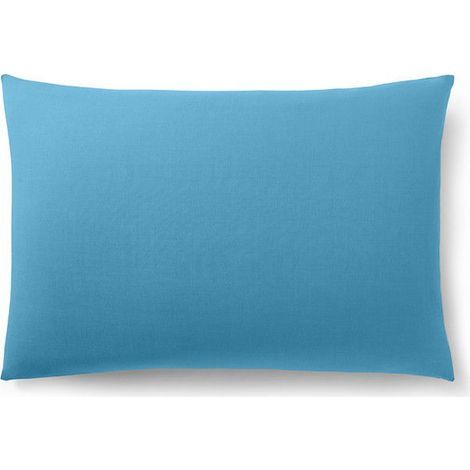 Taie d'oreiller - Prémium - 50 x 70 cm - 100% coton - Certifiée Oeko-Tex - Uni Cyan